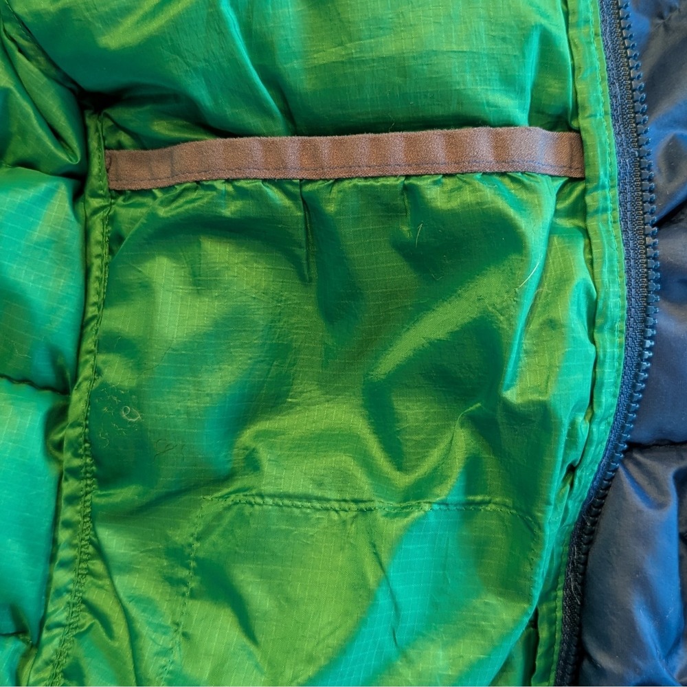 REI Small Youth Small Primaloft Silver Down Blue Green Hood‎ Zipper - Picture 8 of 10